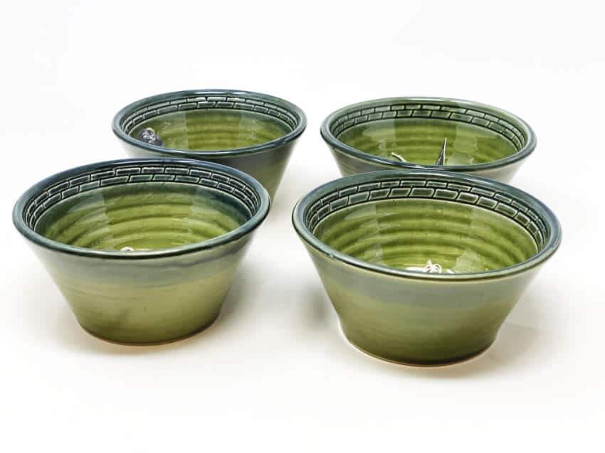 Small Conical Bowl Olive