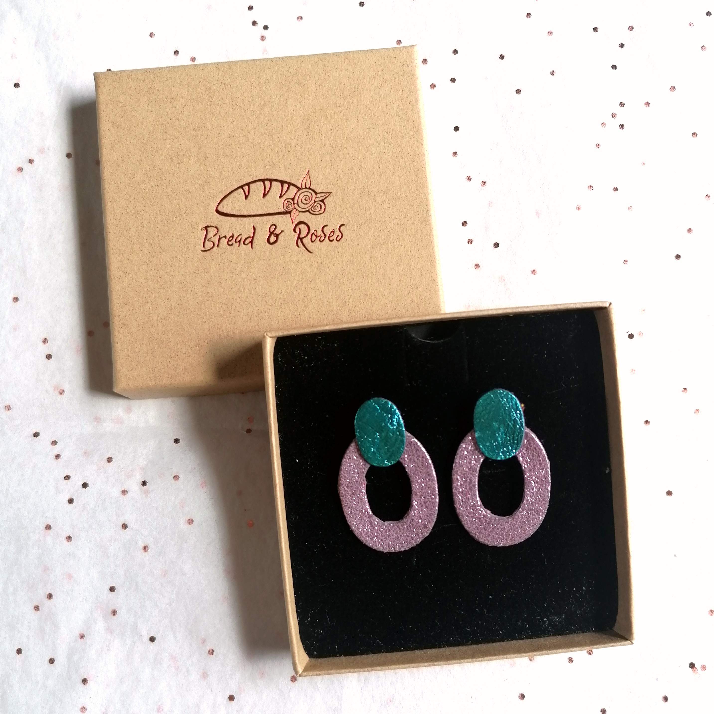 Delia Recycled Leather Earrings - 21 Colours