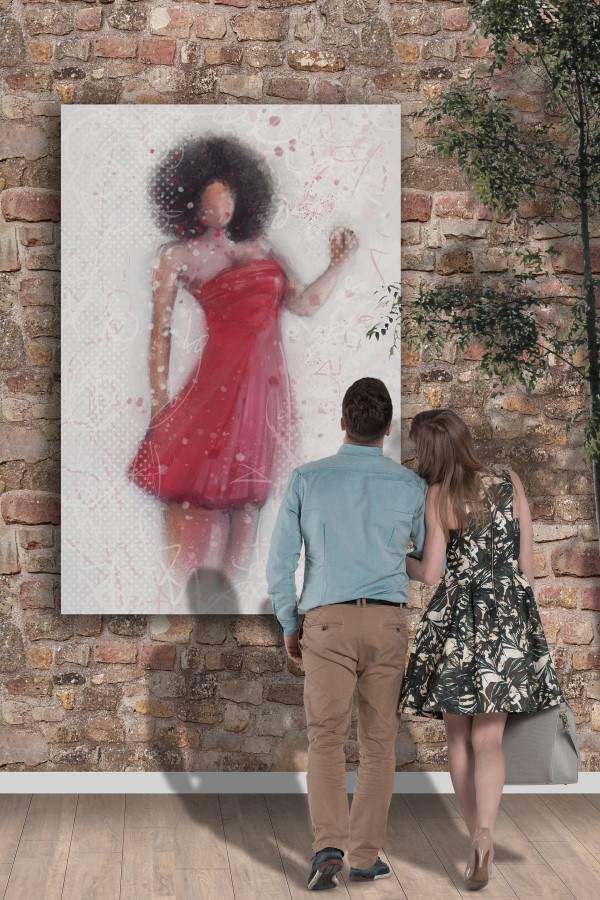 Artwork Lady in Red