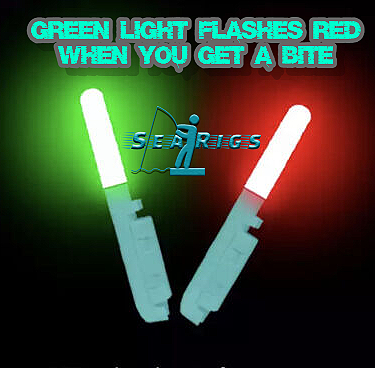 Searigs "SMART BITE" LED TIP LIGHTS  -  Flash RED when you get a bite