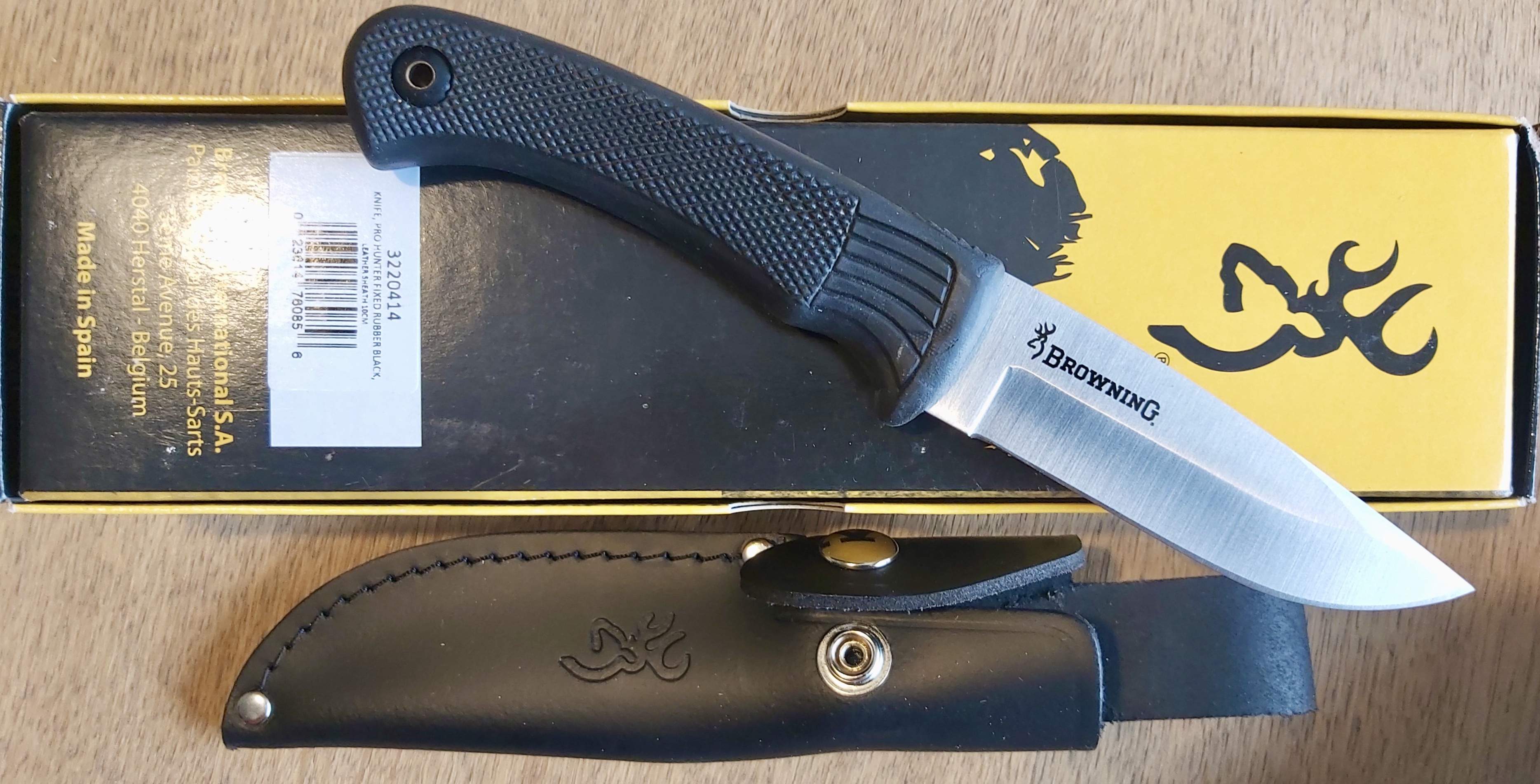Browning, pro hunter fixed rubber black, prijs 44€