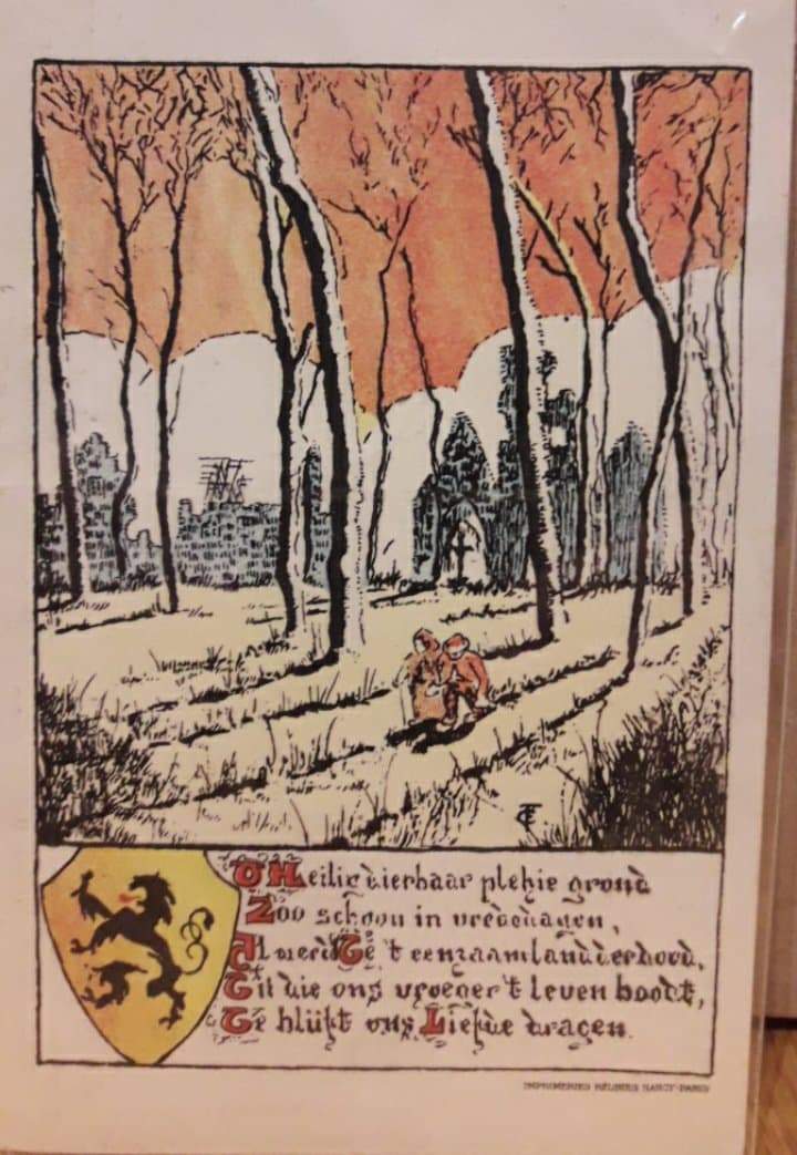 Propagandapostkaart Vlaanderen 1917 Ijzerfront / LN 26