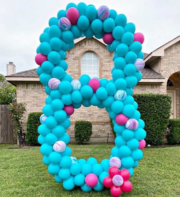 Balloon Yard number 8 turquoise