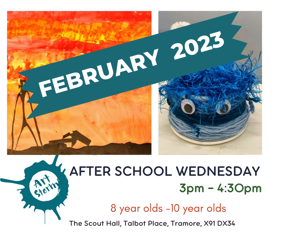 ArtStorm Wednesdays 8 - 10 year olds @ 3 pm