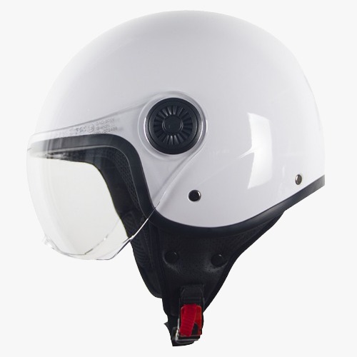 Helmet  Vito jet loreto shiny white