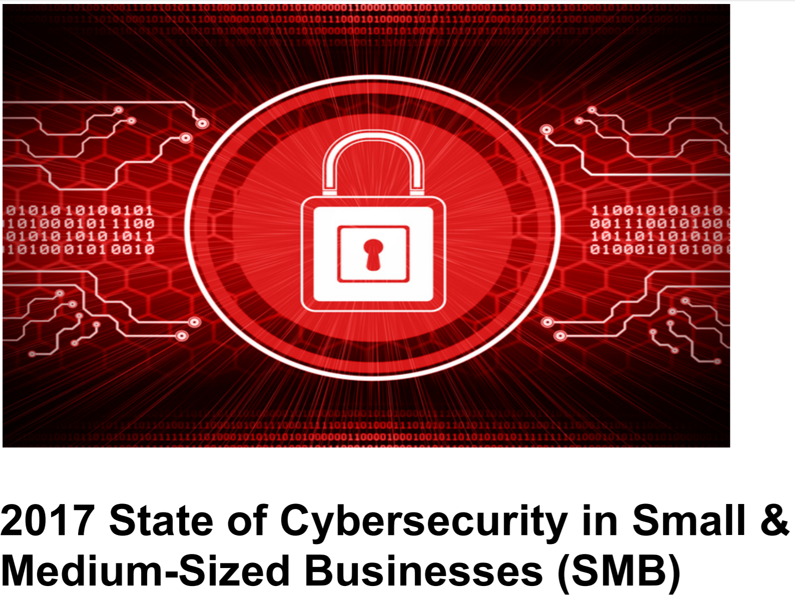 2017 State of Cybersecurity in Small & Medium-Sized Businesses (SMB / SME)