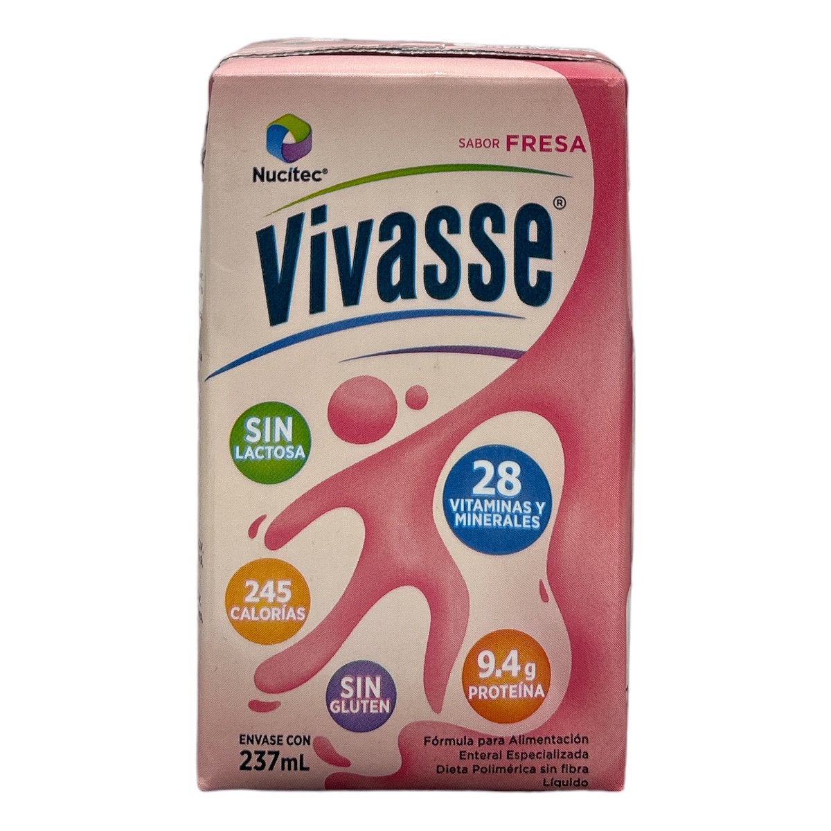 VIVASSE Liq 237ml Sabor Fresa