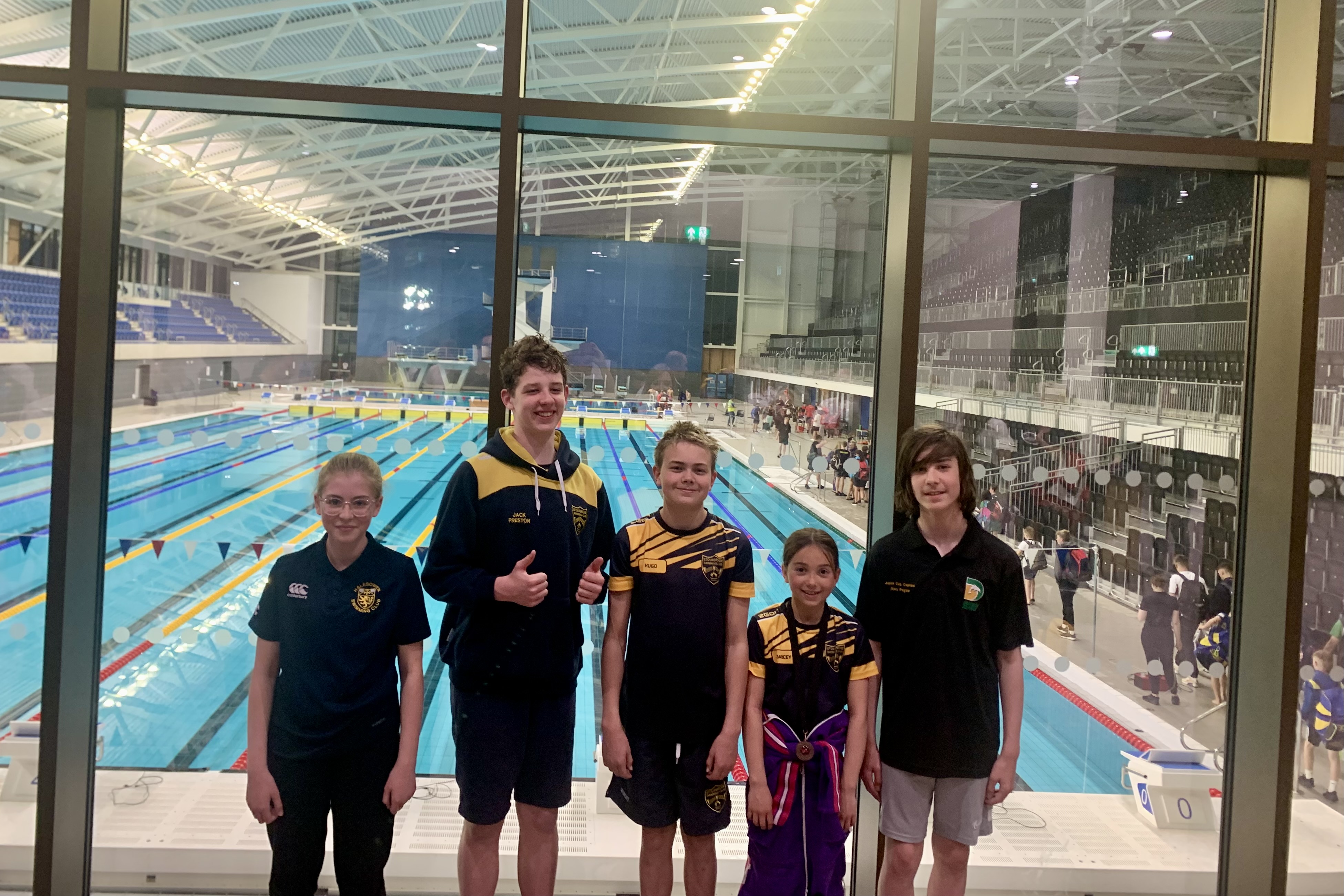 Holy Trinity School Swimmers Enjoy Inaugural Commonwealth Pool Opening