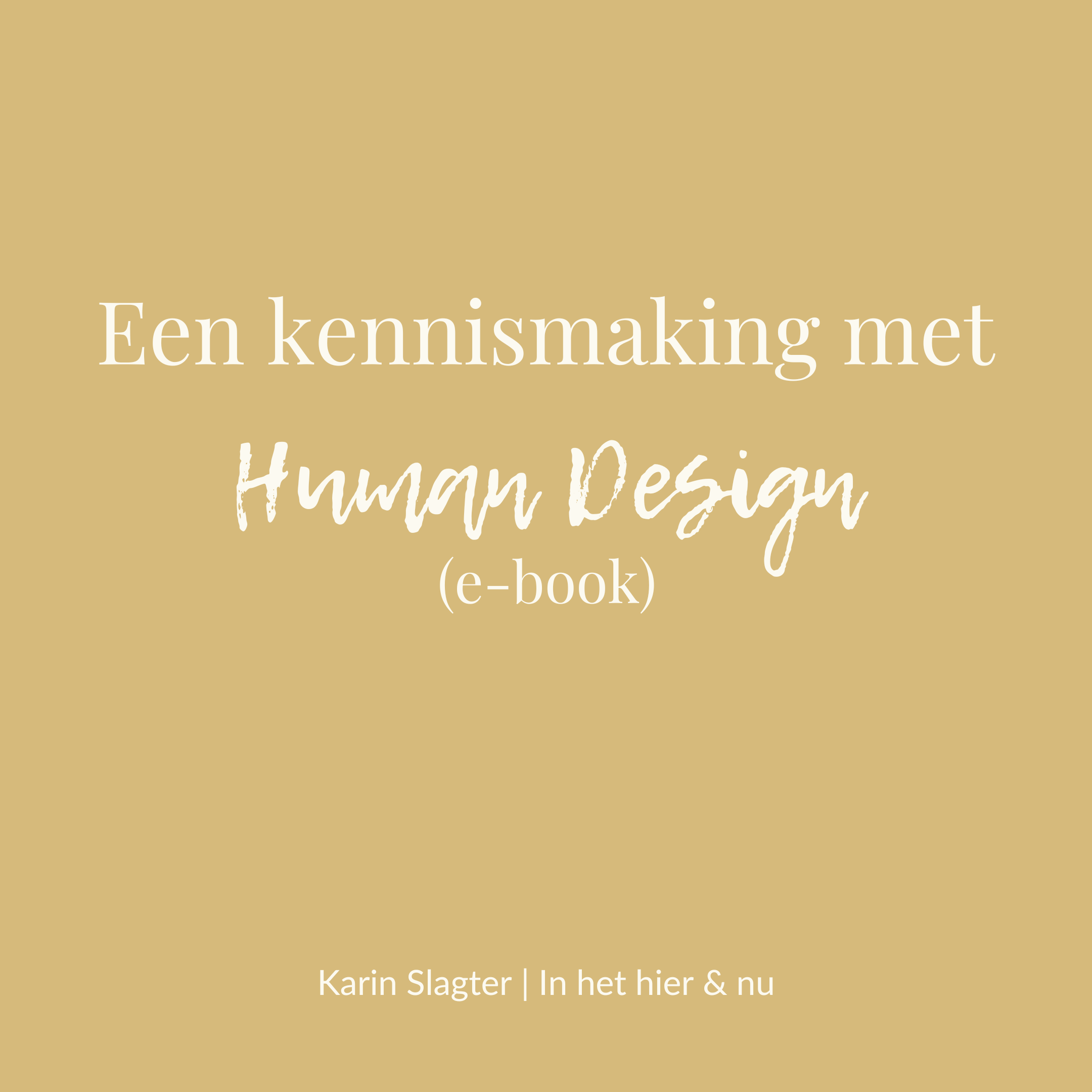 Een kennismaking met Human Design (e-book)