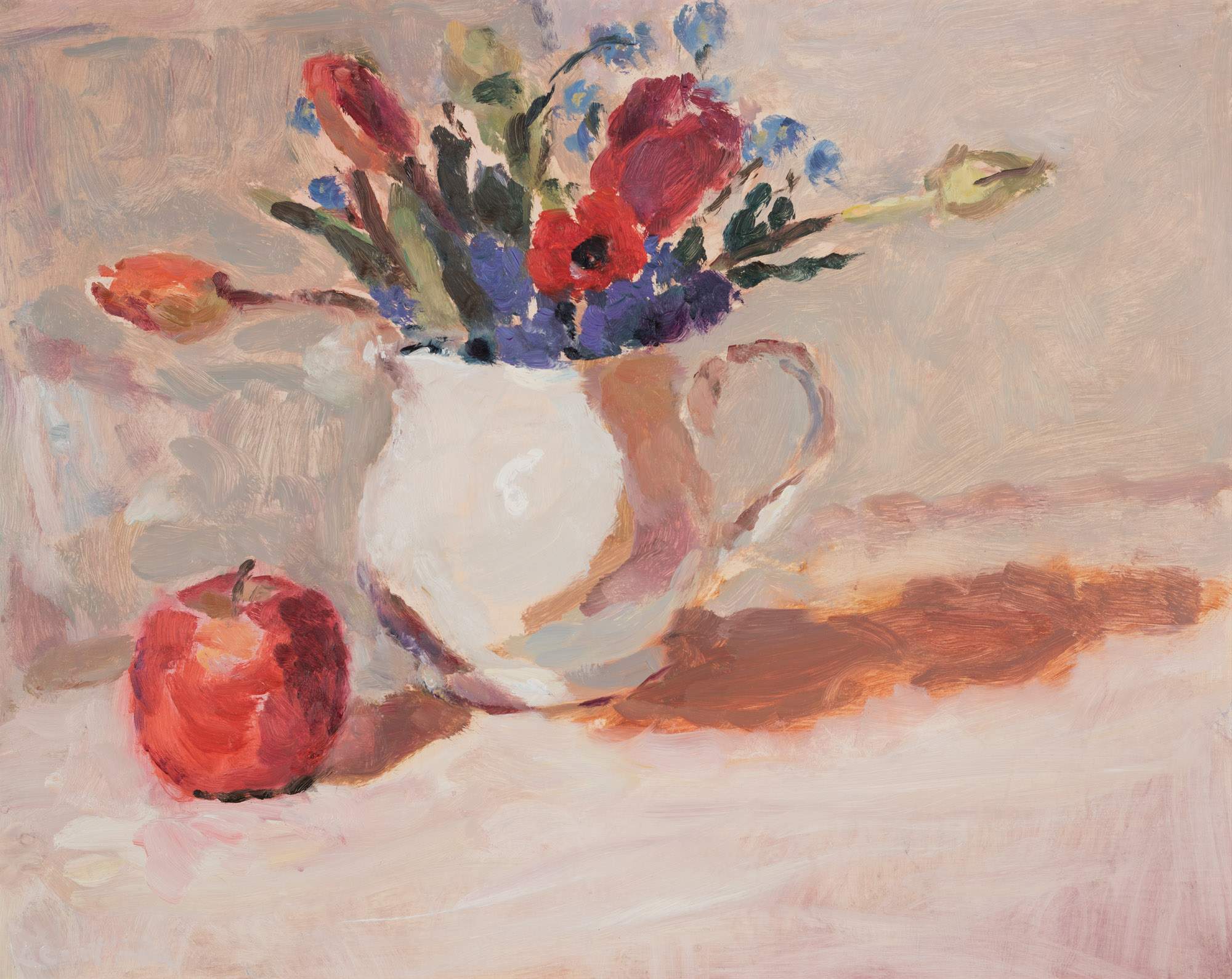 Spring Flowers with an Apple
