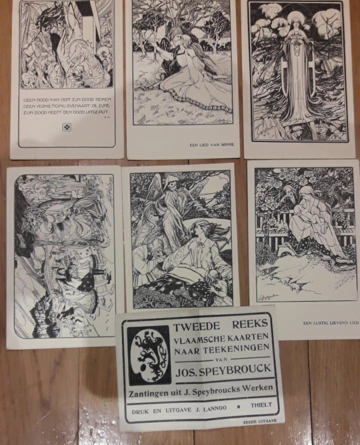 postkaarten Jos Speybrouck -  Zantingen reeks 6 kaarten kompleet - 1928 / LN 46