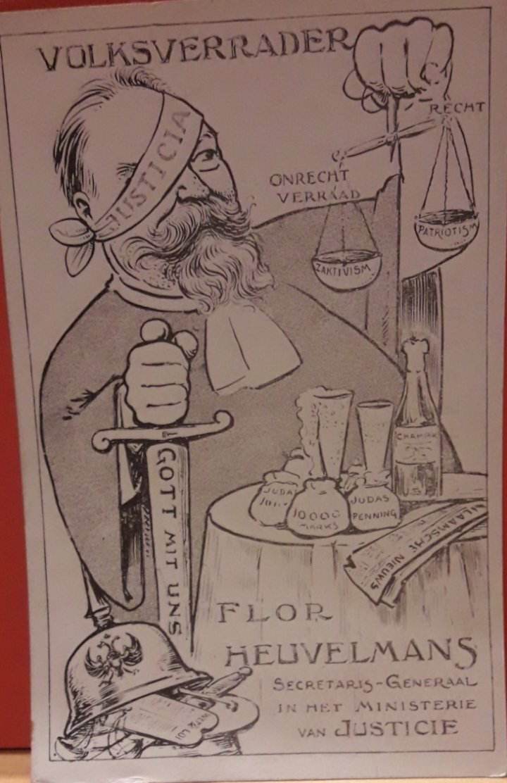 Spotprent Raad van Vlaanderen aktivisme 1920 - Flor Heuvelmans (B34)