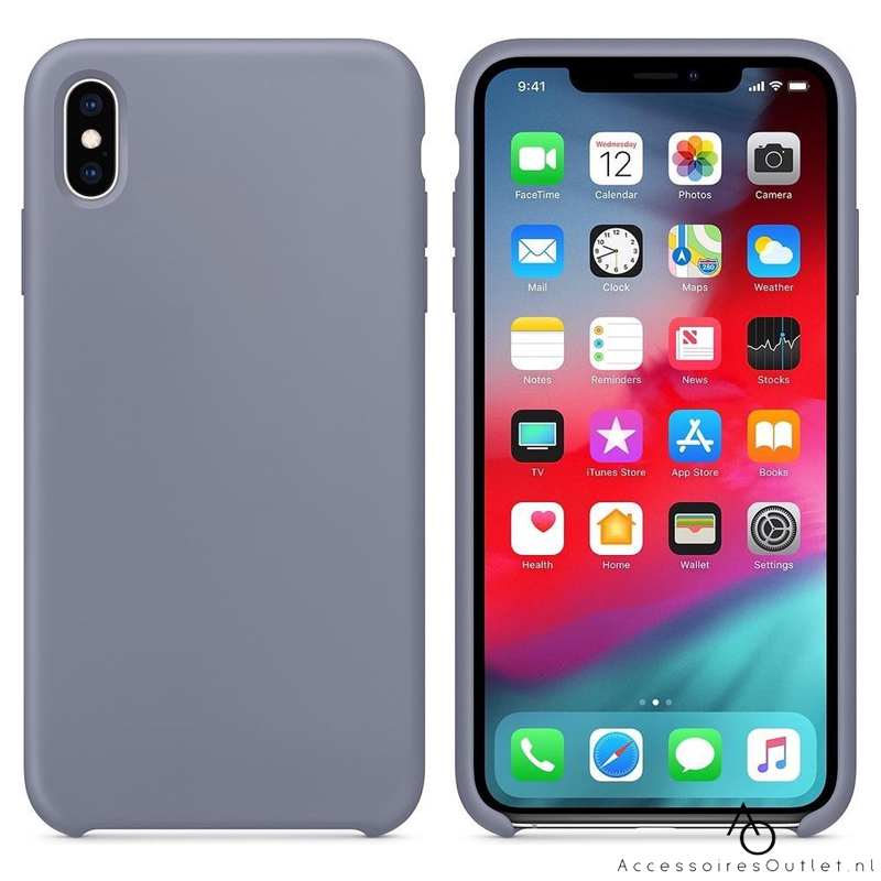 iPhone XR - Premium Siliconen Case - Lavender Gray