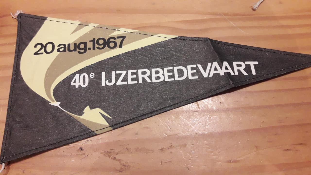 Vlagje Ijzertoren - Ijzerbedevaart - Heldenhulde Diksmuide 1967