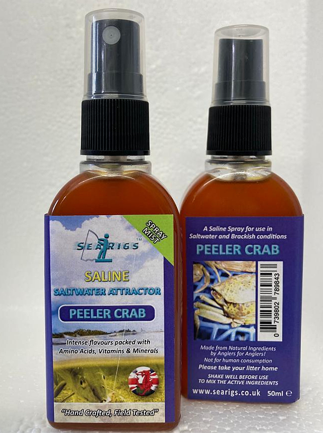 ULTRAVIOLET Peeler Crab Saline Bait Spray Mist plus many more
