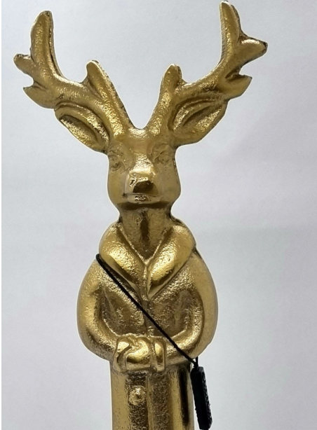 Colmore, raw-metal, bronskleurig rendier, 30 cm. Afgeprijsd van 19,95 voor €12,50