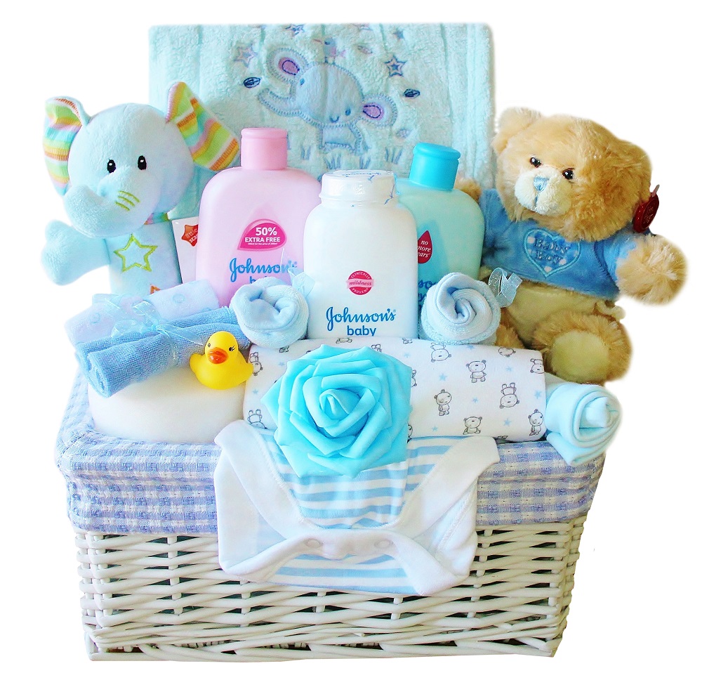 Luxury Baby Gift Basket for a Boy