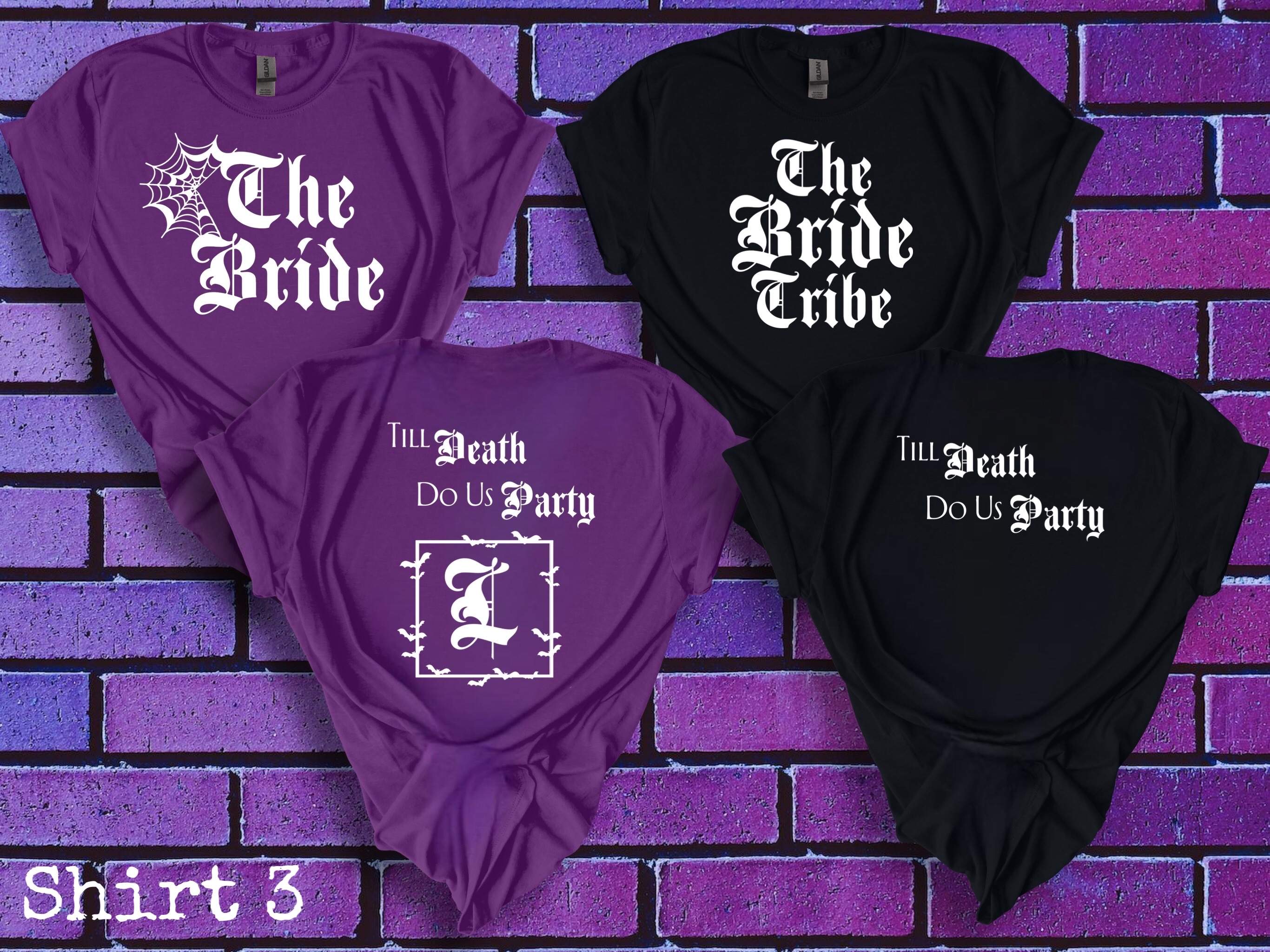Personalised Gothic Hen Party T-Shirt