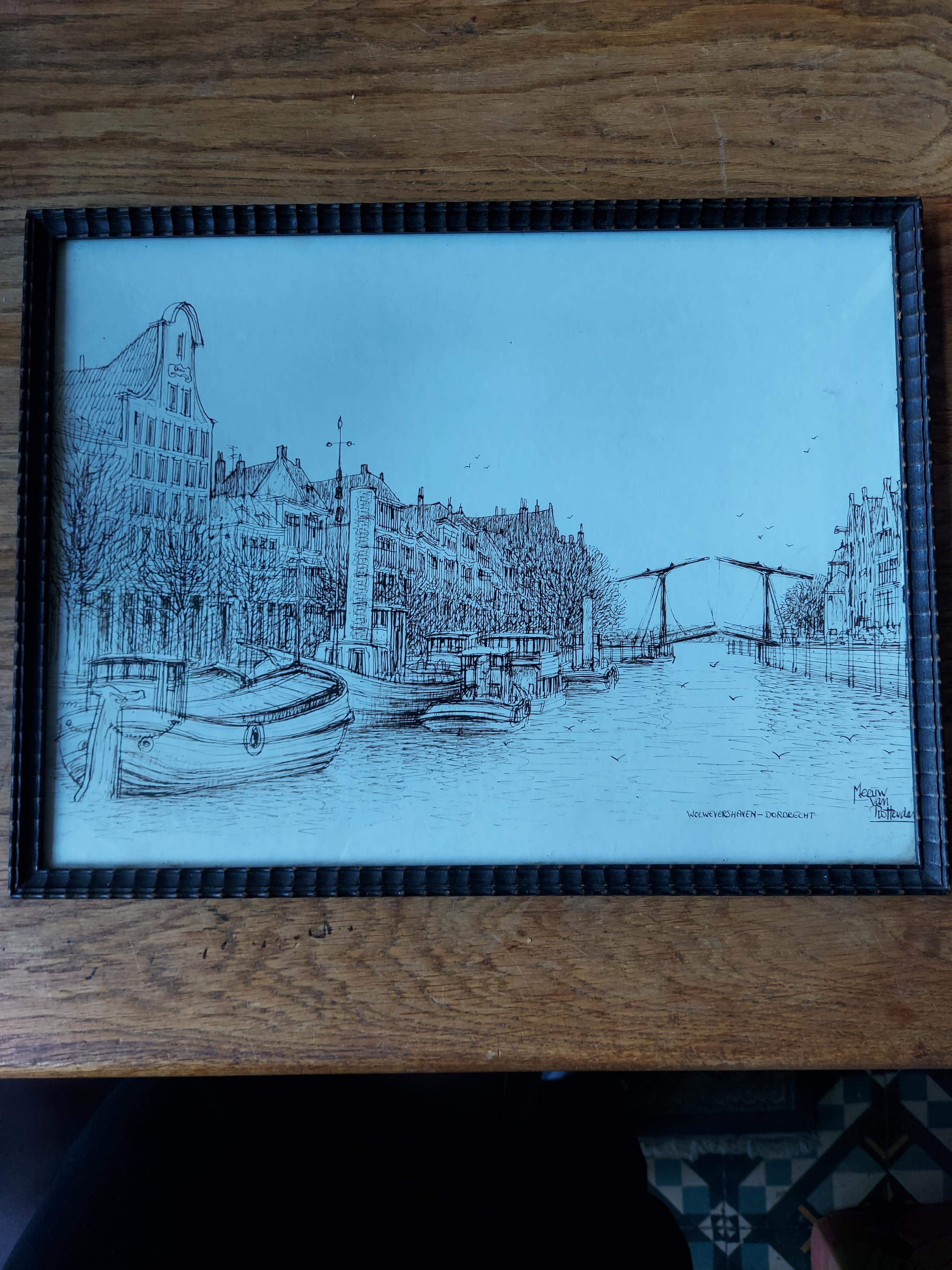 Voorstelling van Wolwevershaven te Dordrecht, Meeuw van Rotterdam