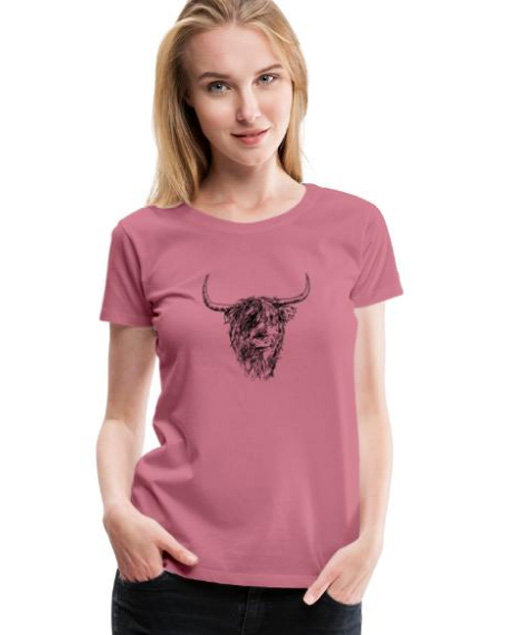 roze vrouwen shirt hooglander
