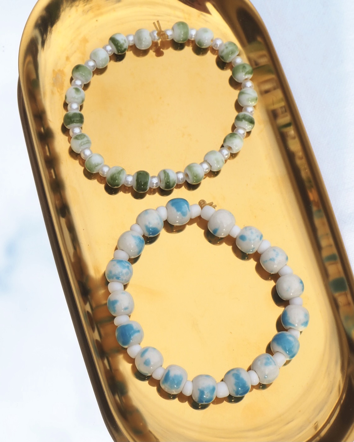 ceramic beads bracelet