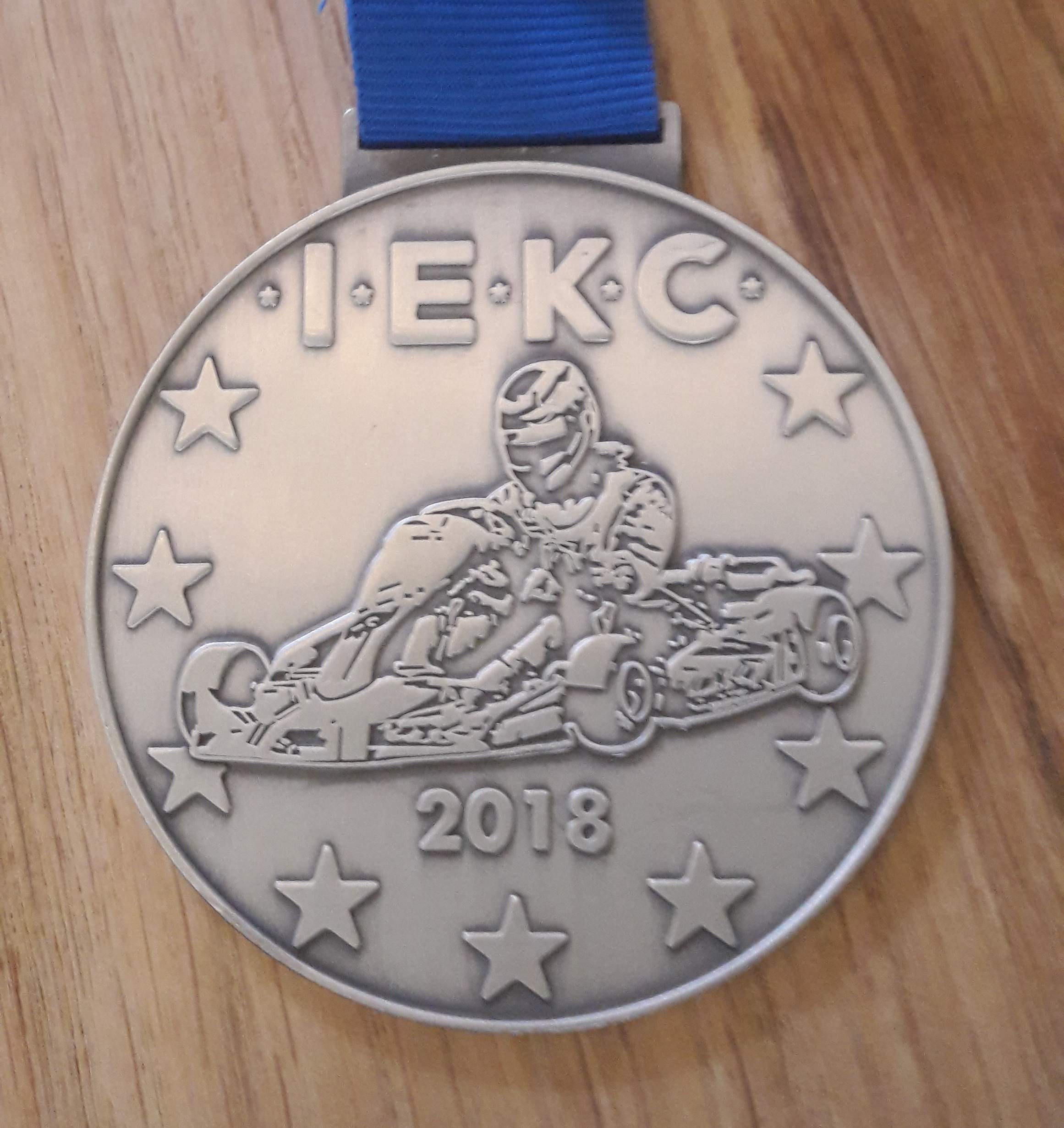 zilveren racemedaille op I.E.K.C
