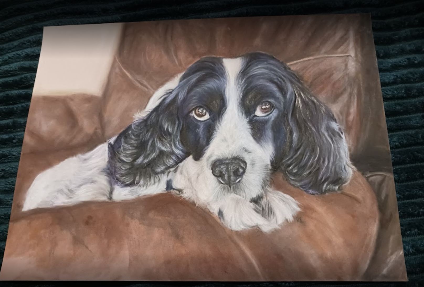 Spotty's pastel portrait