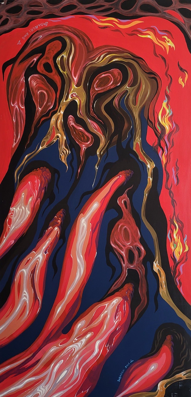 LAVA (36" X 72" - CANVAS PRINT)