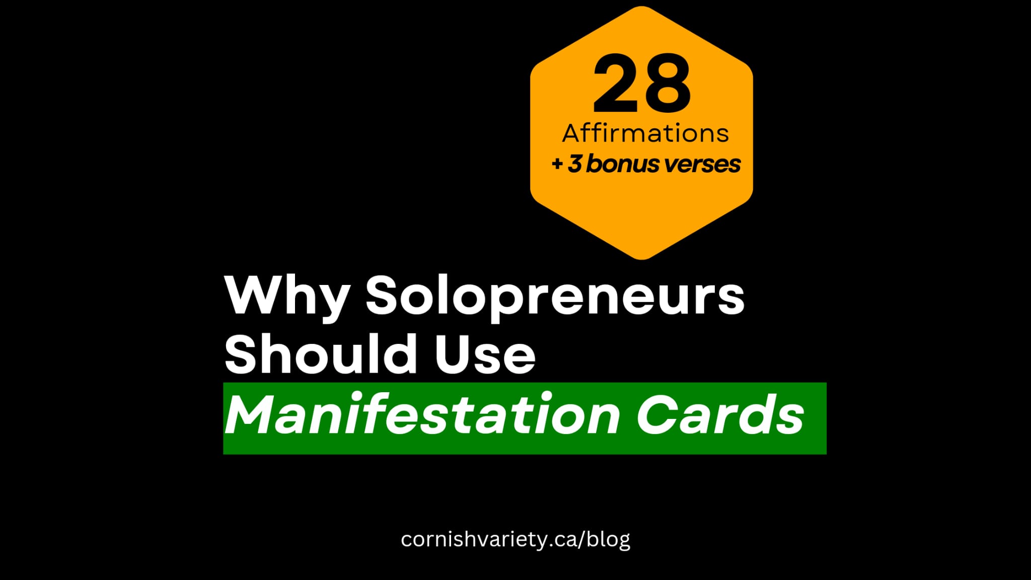 Why Solopreneurs Should Use Manifestation Cards