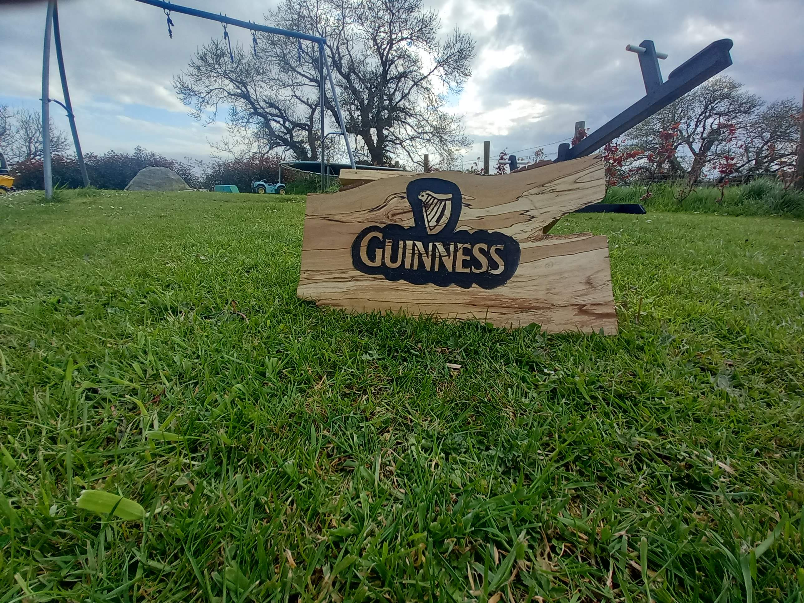 Guinness Root Wood Plaque