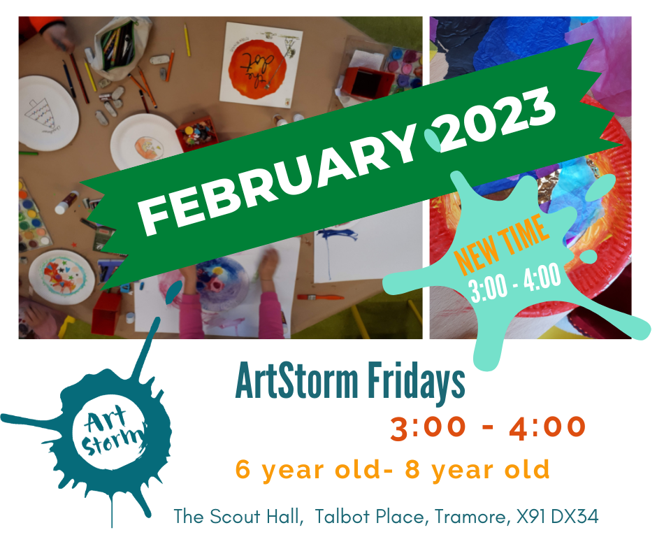 ArtStorm Fridays 6 - 8 year olds @ 3 pm