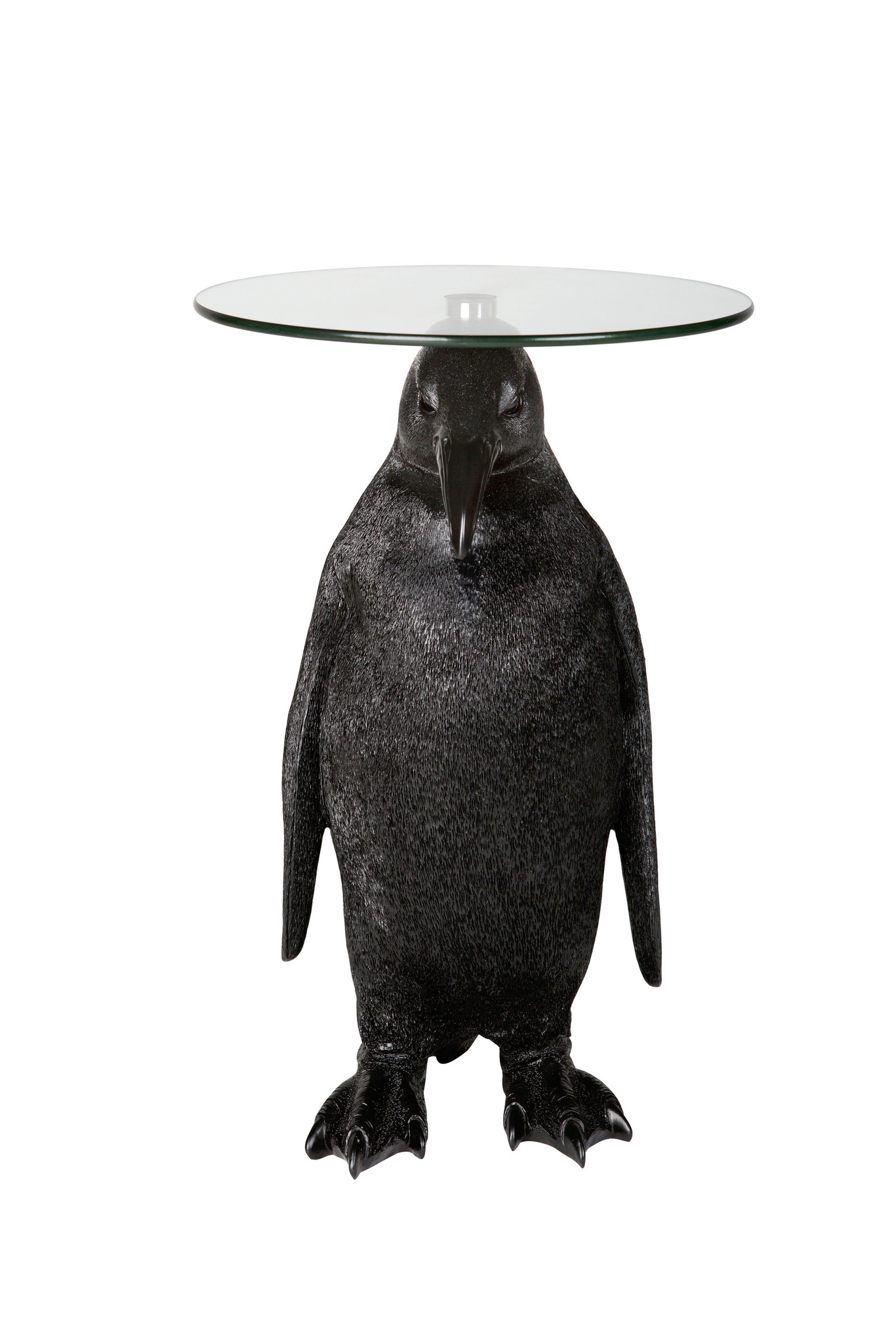 Pinguïn met tafelblad van glas, zwart van KITCHEN TREND