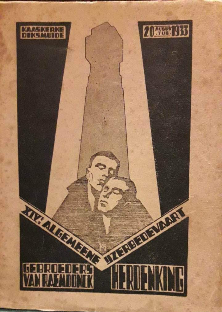 IJzerbedevaart Diksmuide jaarverslag boekje 1933
