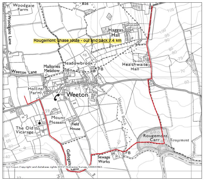 Rougemont Chase Route Map