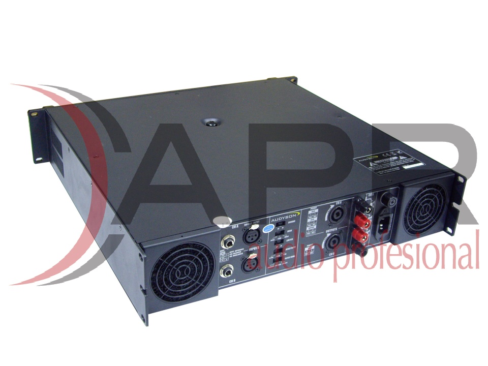Amplificador clase AB 2200W, modelo T2500, marca AUDYSON
