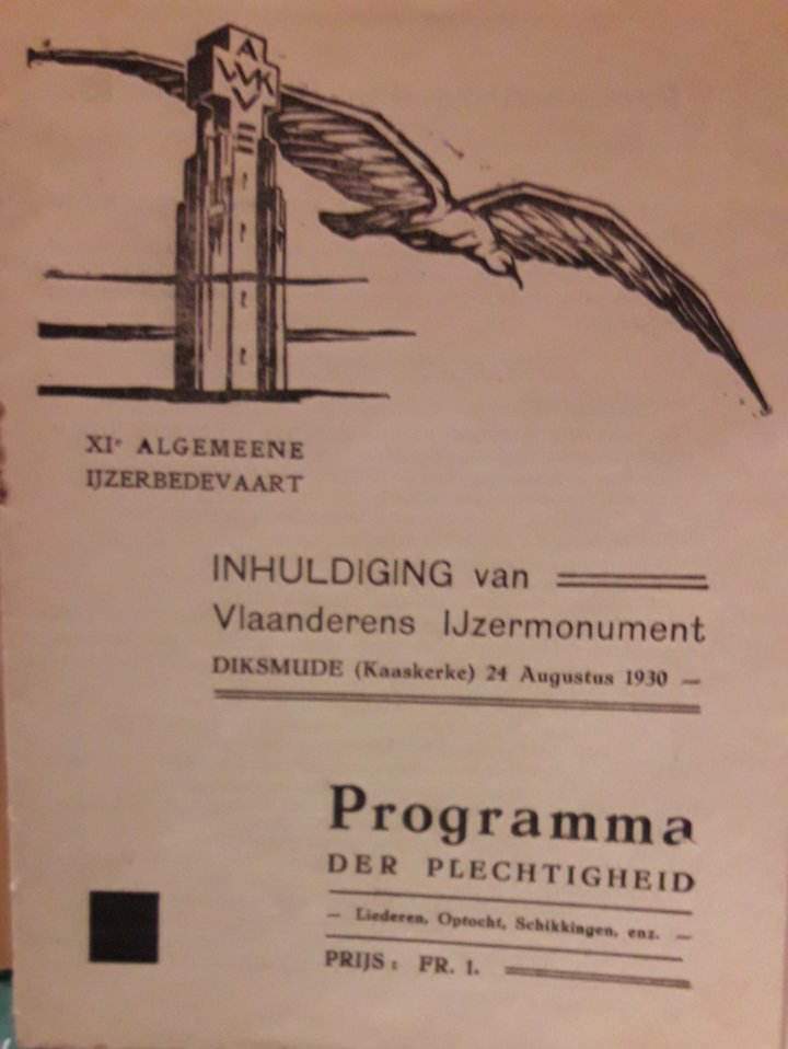 IJzerbedevaart Diksmuide - Programmaboekje 1930 / 11e IJzerbedevaart.