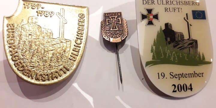 3 verschillende herdenkingsspeldjes Ulrichsberg Vlaams legioen