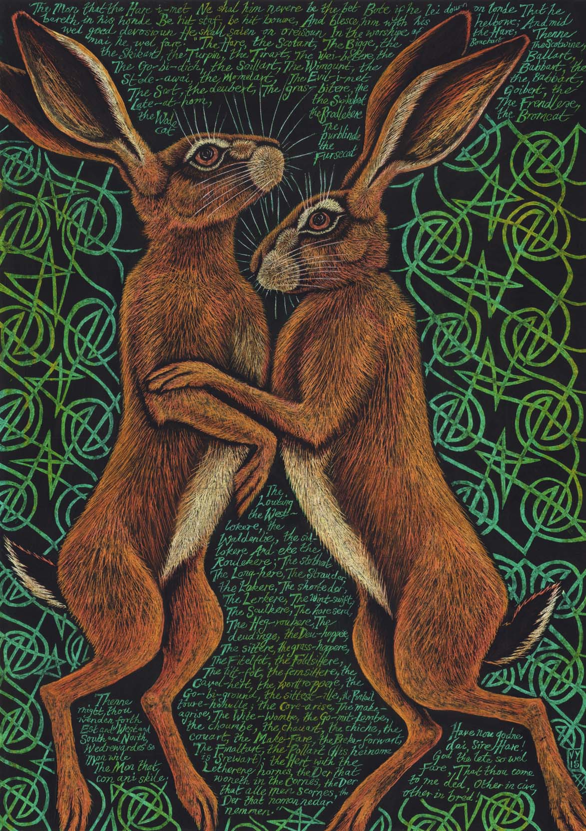 'The hare i-met' A4 print