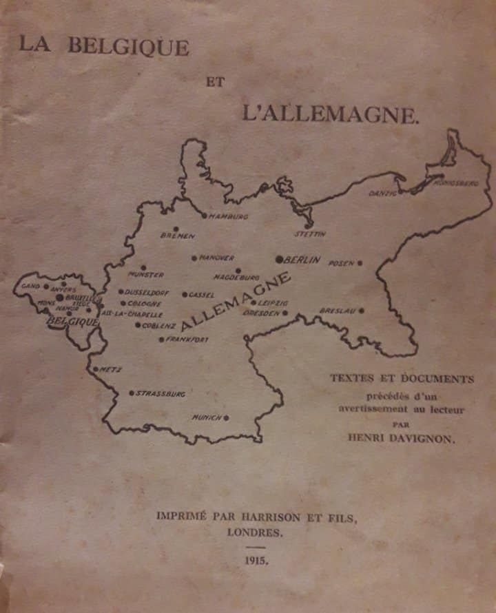 LaBelgique et L'Allemagne- zeldzame uitgave 1915 / eerste wereldoorlog - 128 blz