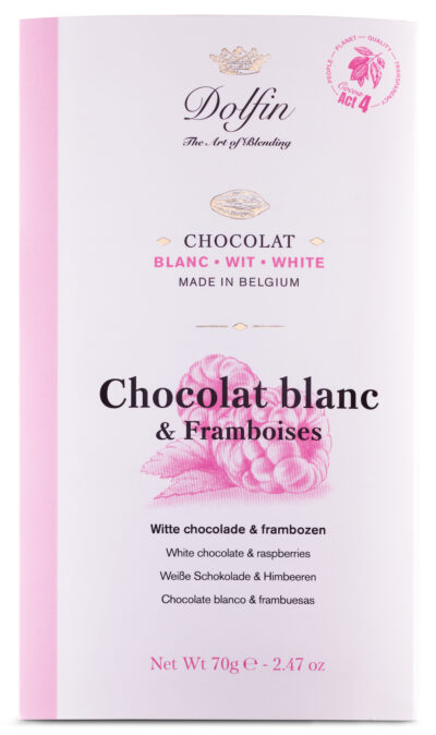 Tablet witte chocolade & Frambozen