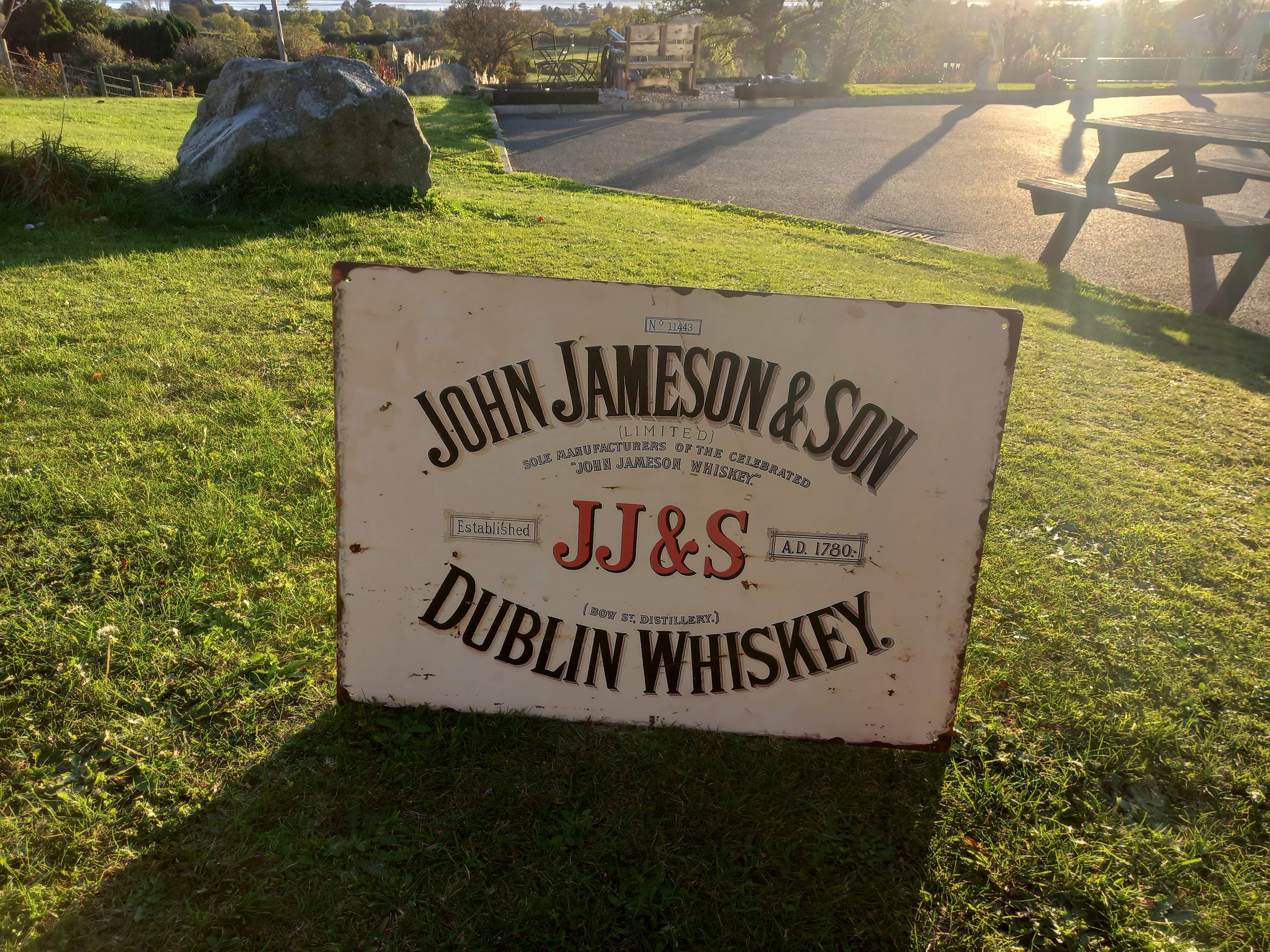 Large Jameson Tin Sign