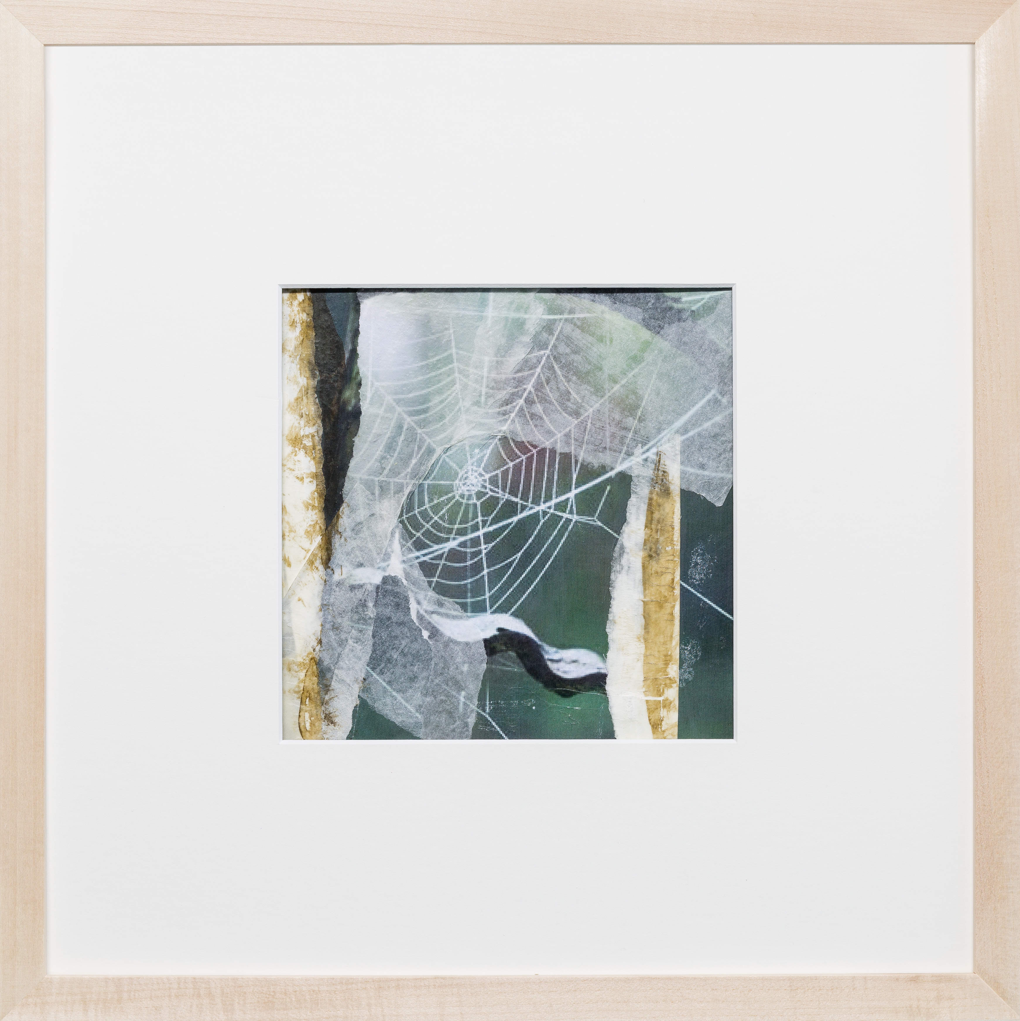 Papierarbeit "Spinnennetz" 43x43