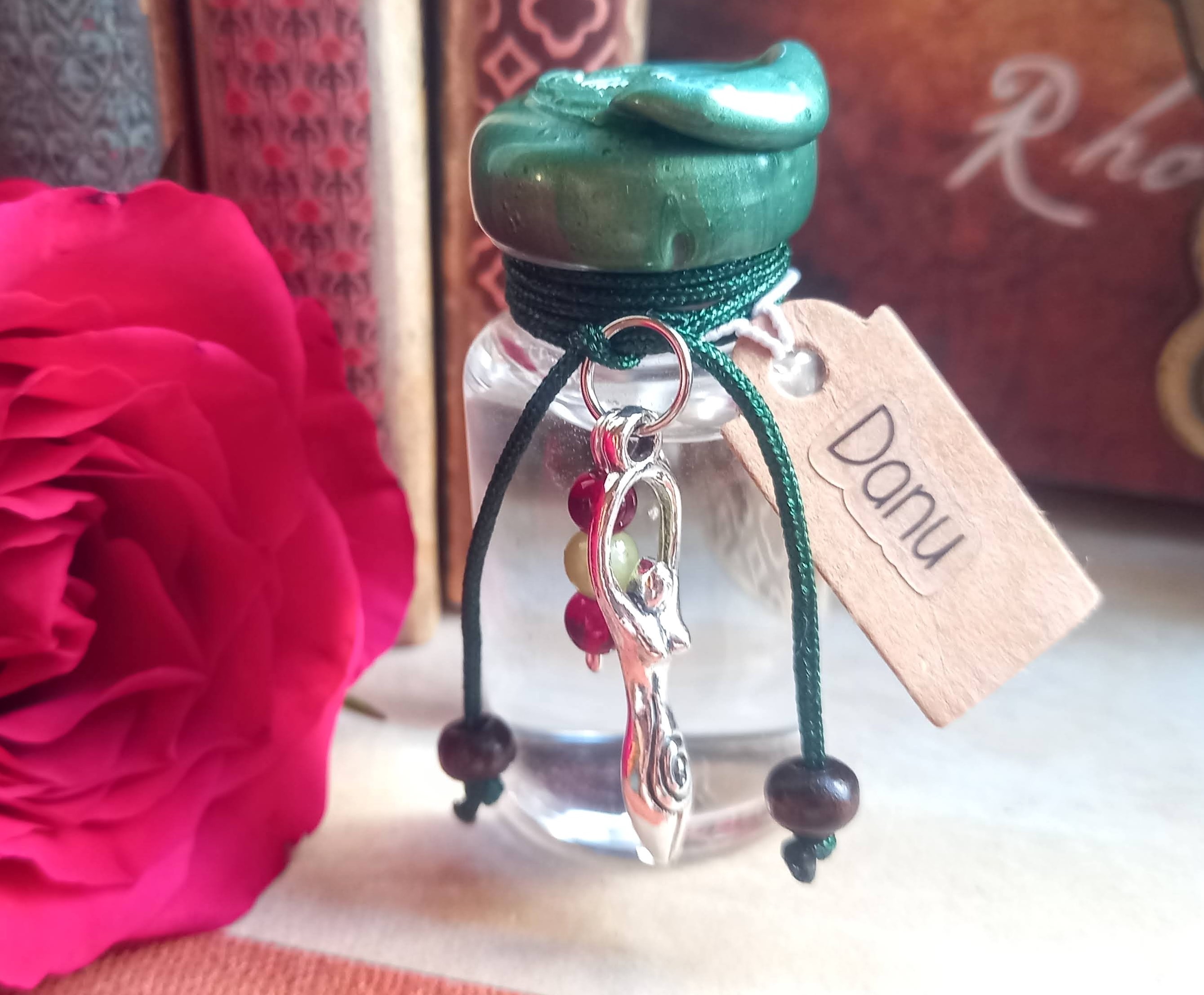 VIAL*Danu Goddess Mother of the Irish - filled with St.Brigid Well Water from an Irish Holy Well.