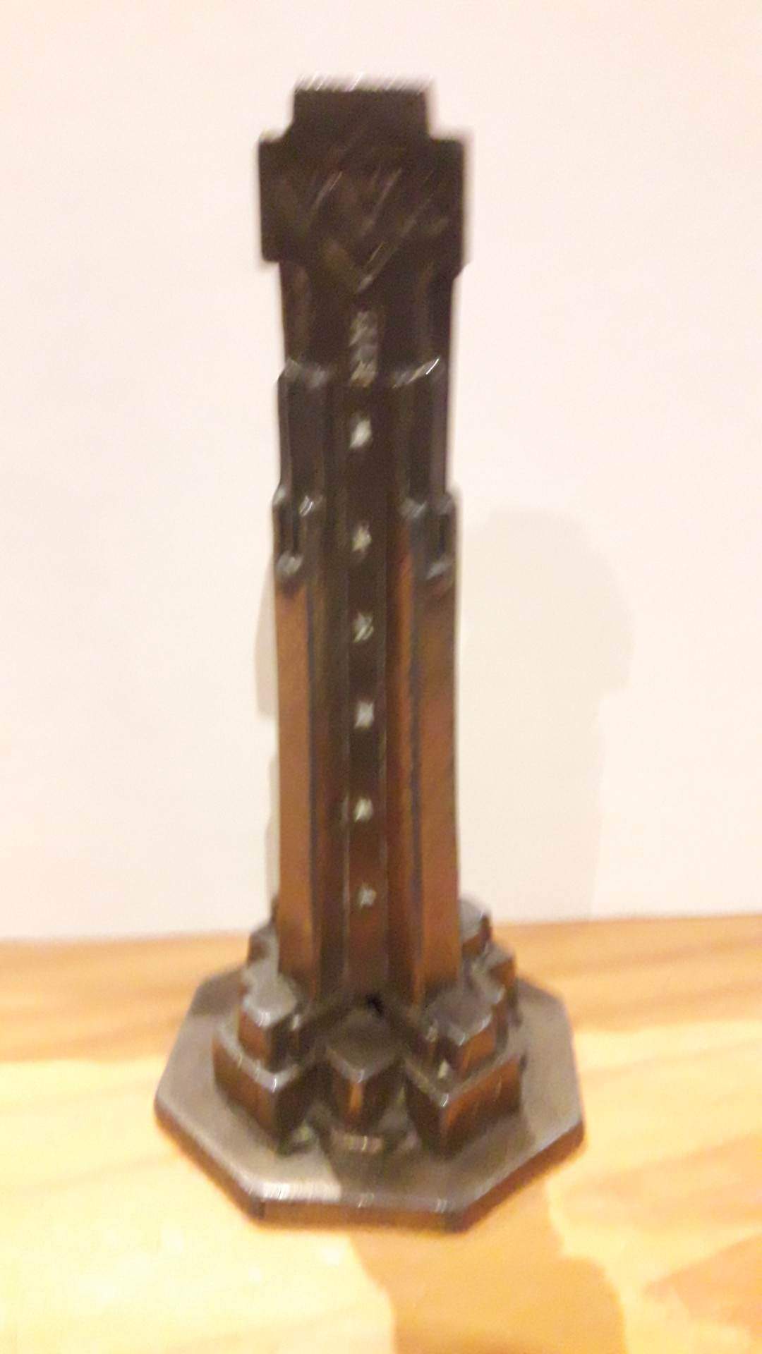 Metalen Miniatuur eerste IJzertoren / 16 cm hoog