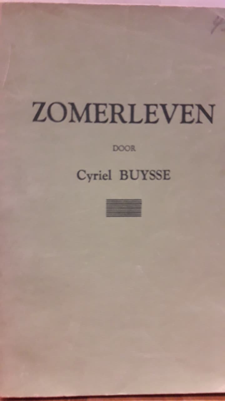 Cyriel Buysse - Zomerleven / De lage Landen 1943 - 218 blz
