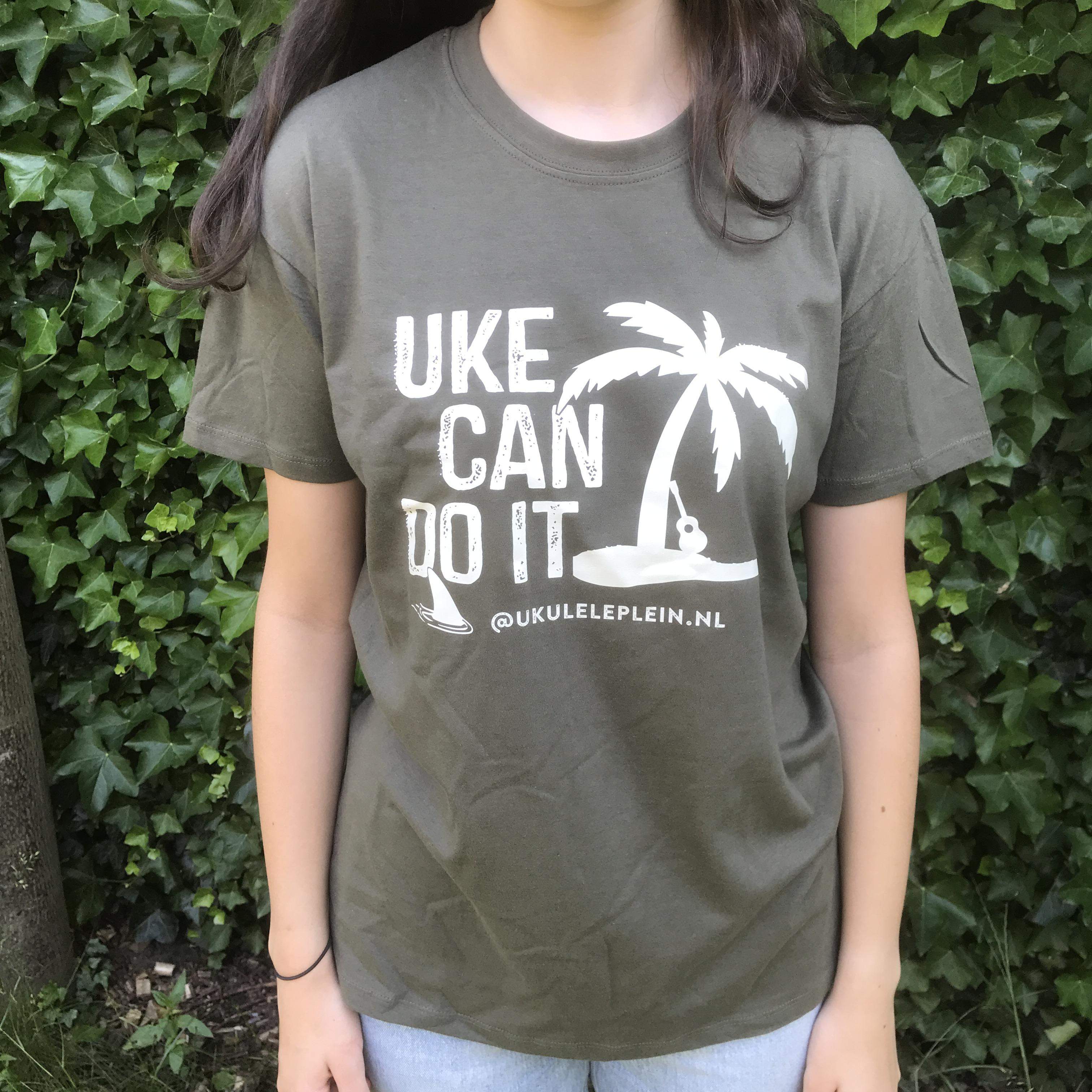Uke can do it shirt [dames]