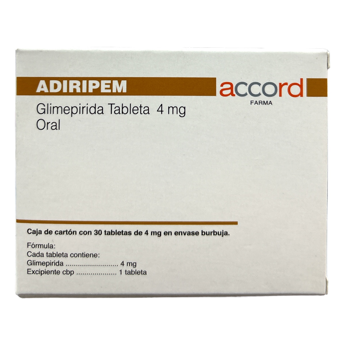 Glimepirida Tab 4mg C/30 ADIRIPEM