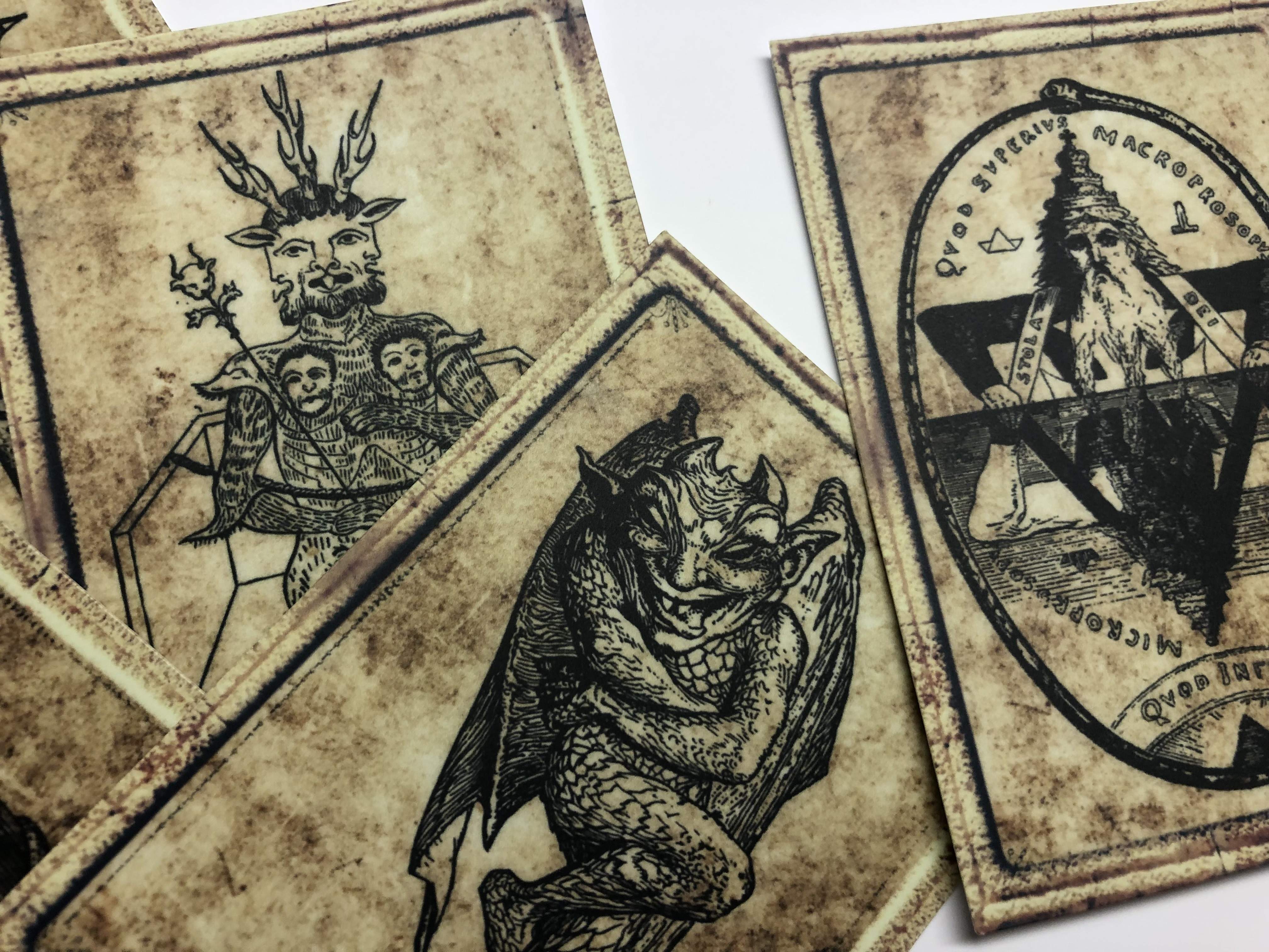 Occult Illustration Vinyl Sticker Packs
