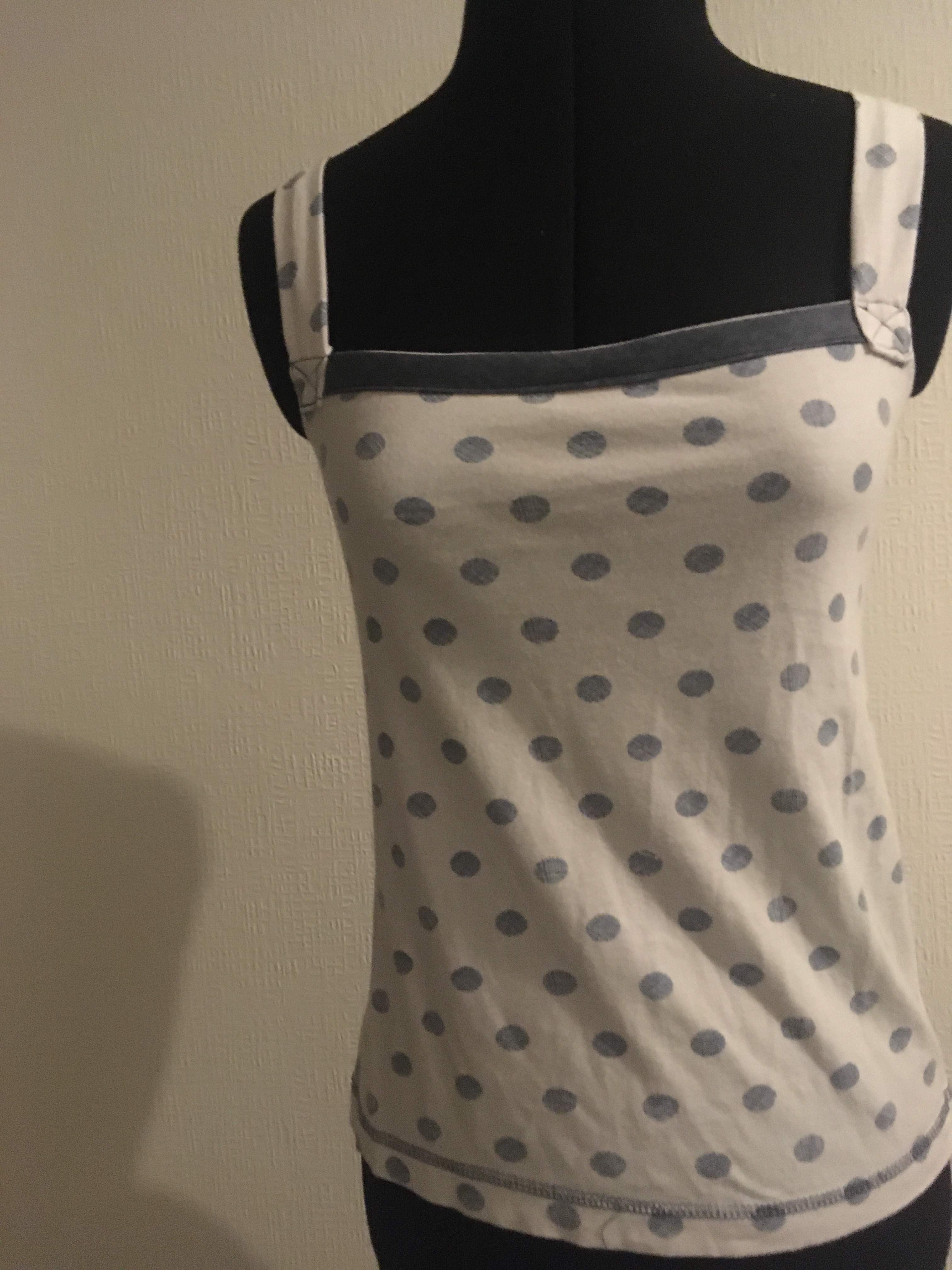 Recycle Re-use - Baggy Pyjama Pants to cute Vest - Camisole