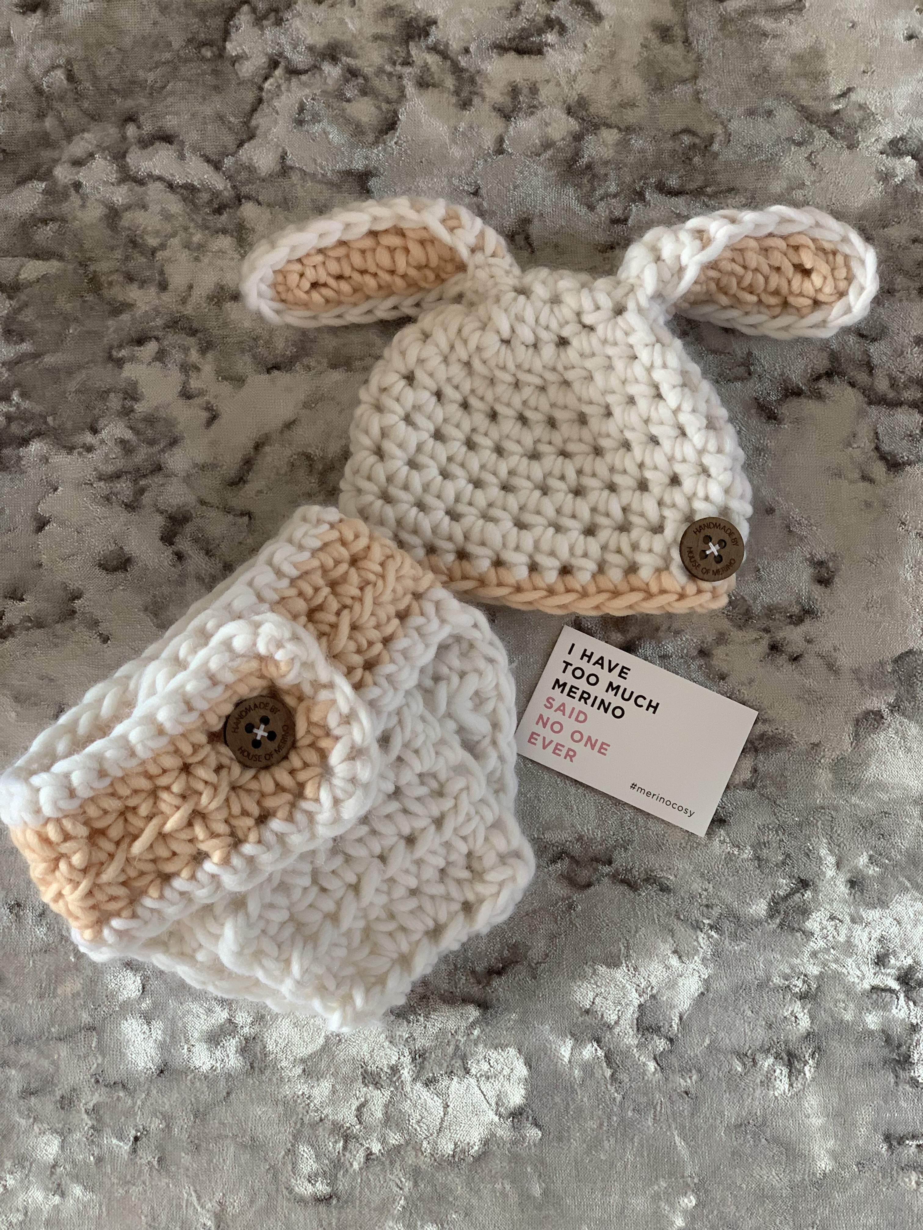 Merino Newborn bunny set